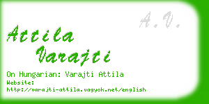 attila varajti business card